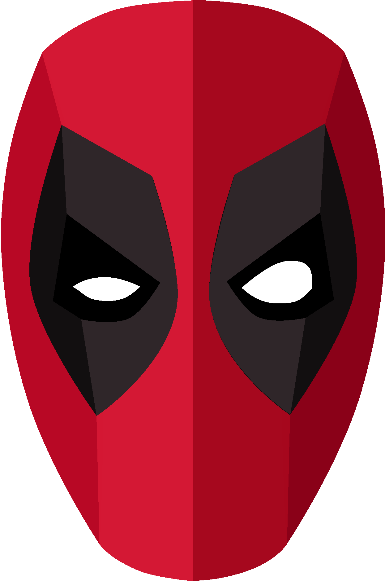 Deadpool Head Logo Vector Logo